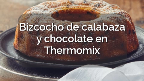 Bizcocho de calabaza y chocolate en Thermomix