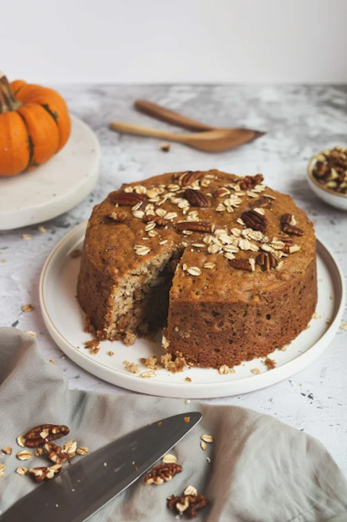 elaboración Bizcocho de avena y calabaza fitness