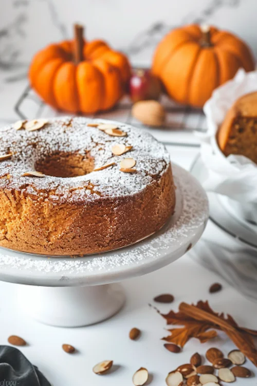 elaboración Bizcocho de calabaza, almendra y canela