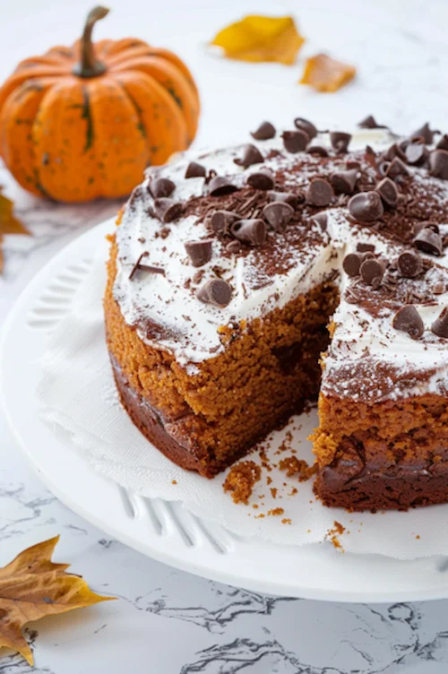 Bizcocho de calabaza y chocolate en Thermomix