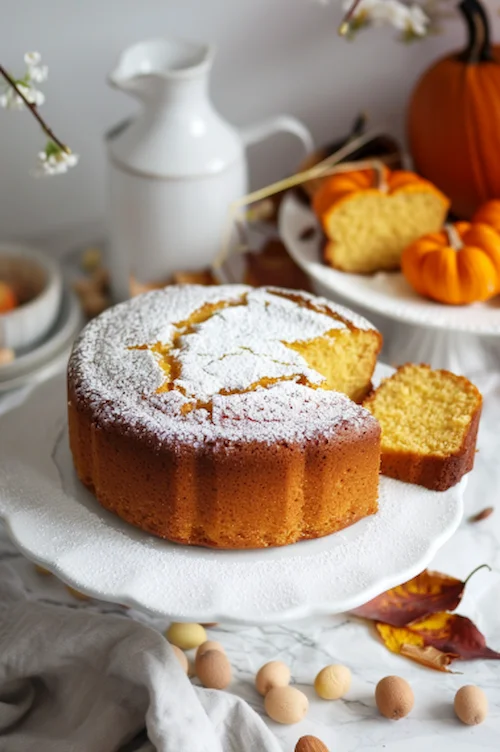 Bizcocho de calabaza y yogur ¡receta sin azúcar!