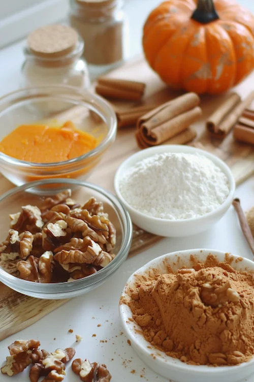 ingredientes Bizcocho de calabaza y nueces